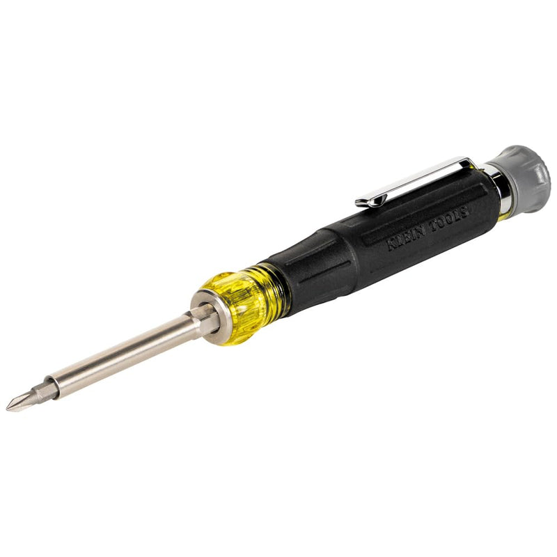  [AUSTRALIA] - Klein Tools 32600P Mini Precision Screwdriver with Pocket Clip, 13-in-1 Magnetic All-Purpose Driver with Nut Drivers, Phillips, Slotted, and TORX Tips