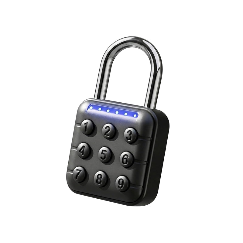 UMIKSMART 6-Digit Combination Padlock, High Security Password Lock with IP67 Waterproof Zinc Alloy Body, Code Pad Lock for School Locker, Gym, Toolbox, Fence, Storage, Black