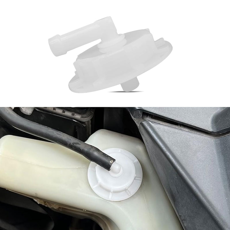 Coolant Reservoir Overflow Tank Cap, Radiator Coolant Cap, Expansion Tank Cap with Joint, Plastic Engine Coolant Expansion Reservoir Cap Replacement for Honda Accord Civic Pilot #19106-RNA-A48