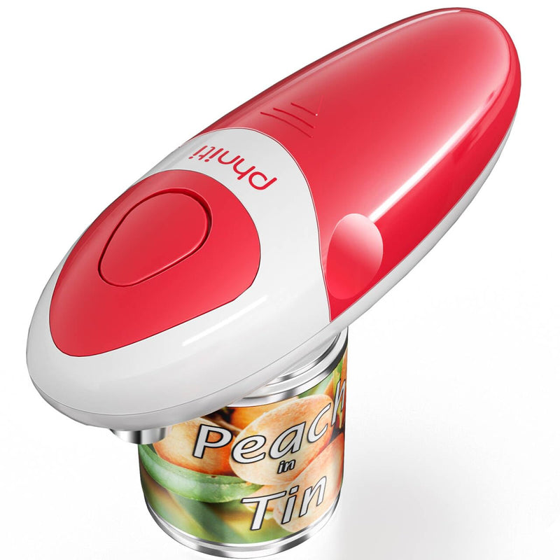 Electric Can Opener,Phniti Automatic Can Opener with Smooth Edge, Handheld Electric Can Opener for Seniors, Arthritis and Chef, Battery Operated Can Opener Almost All Can Sizes for Kitchen Use