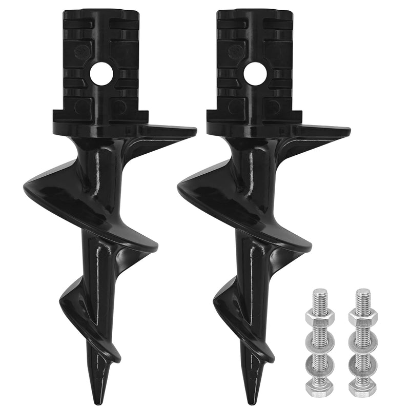 Dock Auger Sand Auger Boat Anchor for PVC Tubing Sandbar Anchor,Sand Anchor for Boat,Dock Auger Fit 1.5" Schedule 40 PVC with 1.57" ID,for Secure Pontoon Boat Beach Umbrella Shallow Water Anchor 2 Pack Sand Augers