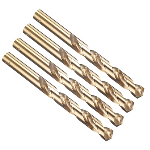 PATIKIL 13mm Drill Bit M35 Cobalt 5% High-Speed Steel for Metal 4 Pack