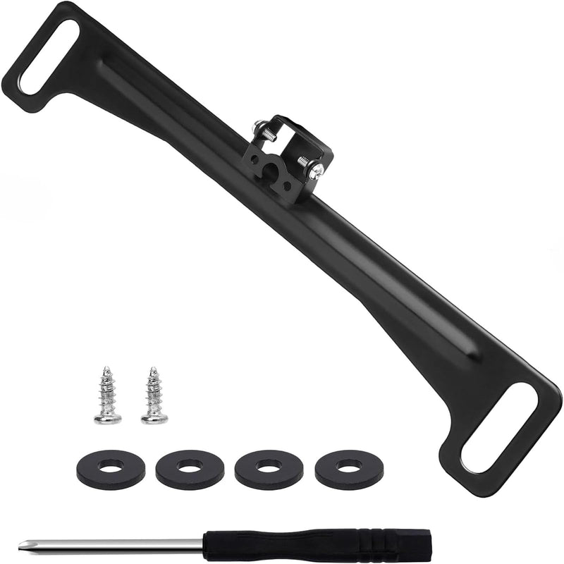 Universal Rear View Camera License Plate Bracket, Upgraded Anti-Rust Paint Full Stainless Steel Backup Camera License Plate Mount , No-Drill & Adjustable for Easy Installation