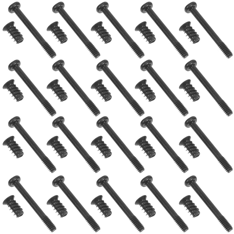 Flat Head Tapping Screws for Case Fans 60pcs Kit Long Short Screws for Pc Chassis Assembly 60 PCS