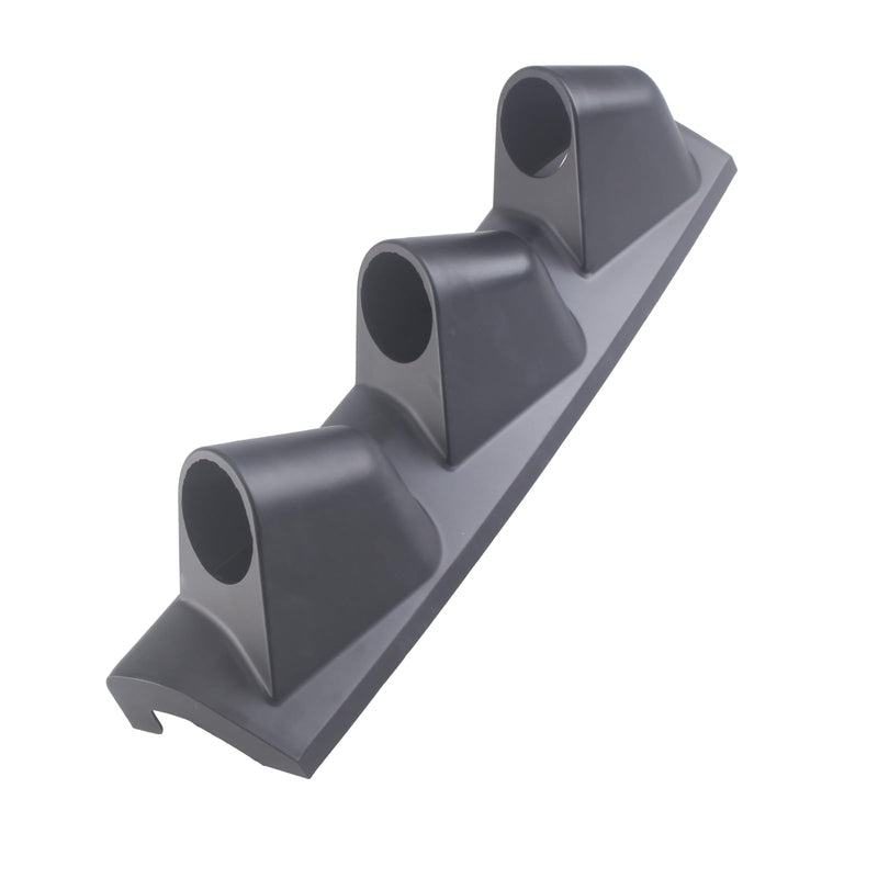 Universal Black ABS Plastic Triple Gauge Pod – Fits Most Car or Truck – Securely Mounts Three 2-1/16" (52mm) Digital Gauge Cluster on The A-Pillar
