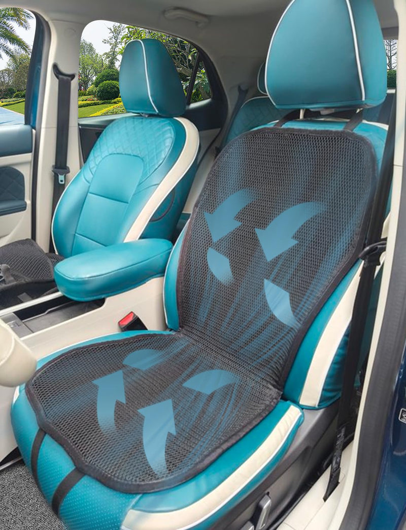  [AUSTRALIA] - YUNZLAN Summer Cooling Ventilated Mesh Seat Cushion for Car,Universal Breathable Vented Seat Cover Fis Cars SUVs Trucks Vans Pickups for Driving Seat – 40.5" x 18" – Black