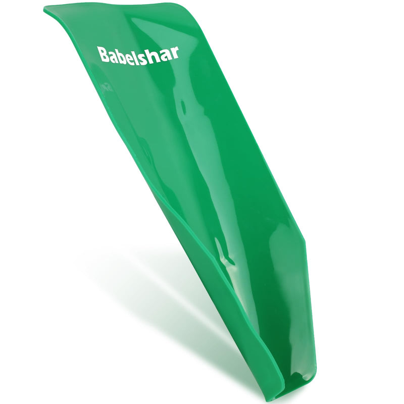 Babelshar Foldable Flexible Funnel for Oil Change, Form a Funnel for Automotive Use, Large Flex Oil Filling and Draining Tools, Spill-Free, Easy to Clean, for Lawnmower Motorcycle Snowplow Truck Green