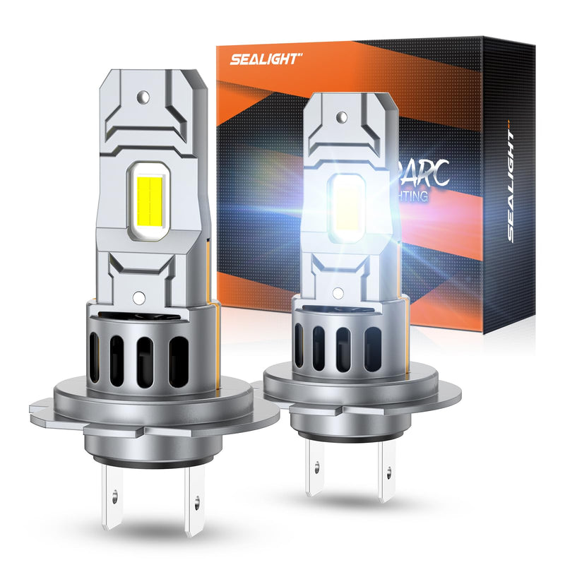  [AUSTRALIA] - Sealight Η7 Bulbs 50,000LM Brightness With 52W Power, 6500k Eye Protection, Η7 Lights 70000+ Lifespan, Pack of 2 H7