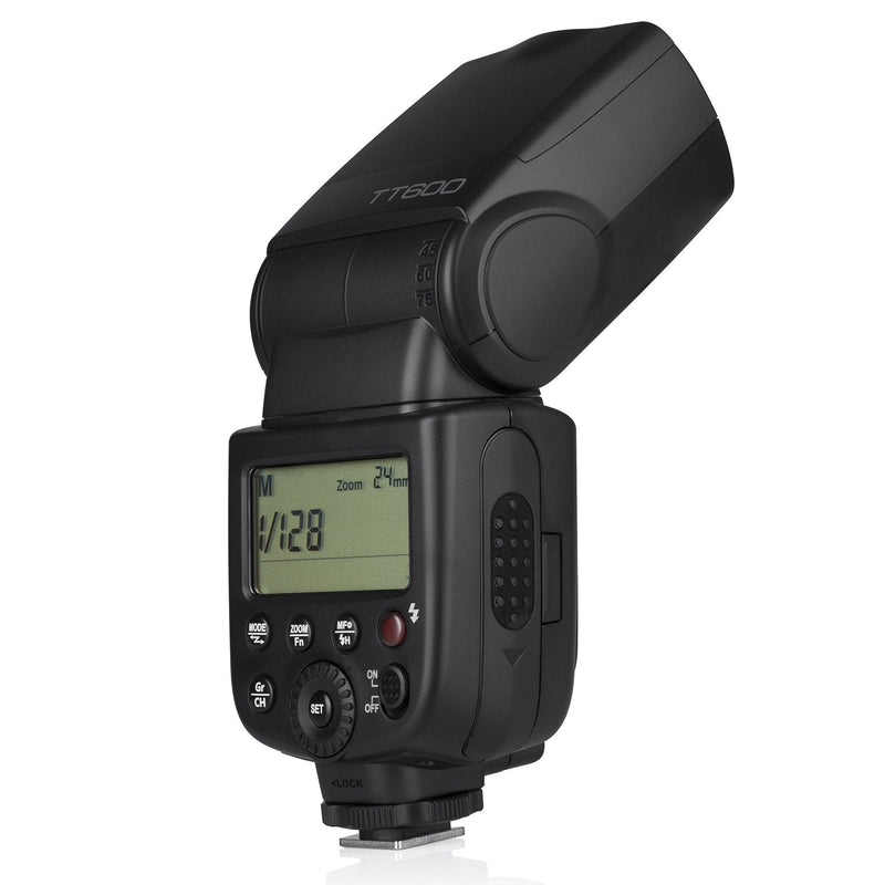 Godox TT600 Flash Speedlite, GN60 2.4G Wireless X System HHS 1/8000S 5600K±200K 0.1s-2.6s Recycle Time, 22 Steps of Power Output: 1/1~1/128 for Canon Nikon Pentax Olympus Fujifilm Panasonic Cameras Godox TT600