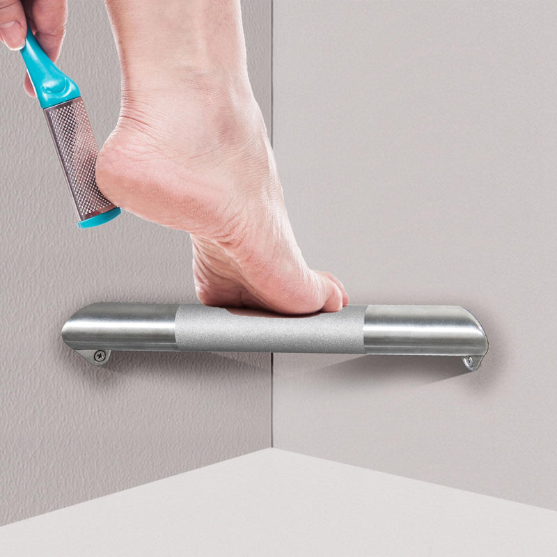 Shower Foot Rest for Shaving Legs, Wall Mounted Shower Foot Ledge, Antislip Stainless Steel Bar Foot Ledge for Bathroom, Brushed Nickel