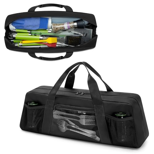 HODRANT Grill Tool Storage Bag with Pockets for Barbecue Tool up to 22" Black