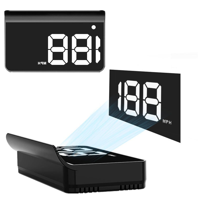 Heads up Display for Cars,Car HUD,Head up Display for Car,Digital GPS HUD Speedometer,USB Cable Plug and Play,Automatic Brightness Adjustment,Large Font Display (K1-White) K1-White