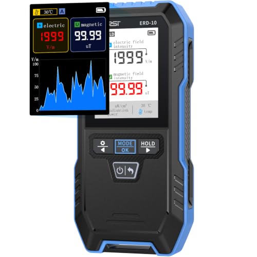 FNIRSI ERD-10 4-in-1 EMF Detector, Curve Display EMF Radiation Meter
