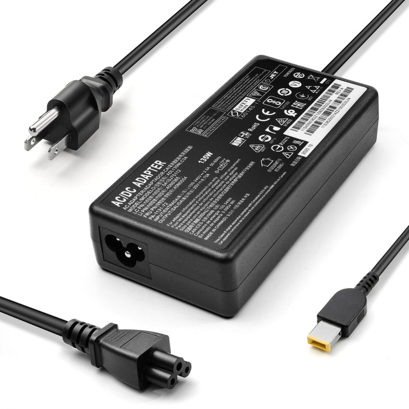 135W AC Charger Fit for Lenovo ThinkPad Universal Thunderbolt 4 3 Dock/Thunderbolt 3 Essential Dock Gen 1 2 / ThinkPad Hybrid USB-C with USB-A Dock/Ultra/Pro/Gen 2 Docking Station Power