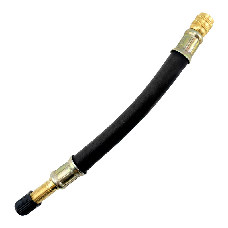 Quacc 8.1" Flexible Tire Valve Extension Adapter with Cap, Rubber Tyre Inflator Extension Adaptor Air Extender for Most Auto E-Scooter Tractor Motorcycle Bike Car Spare Tire