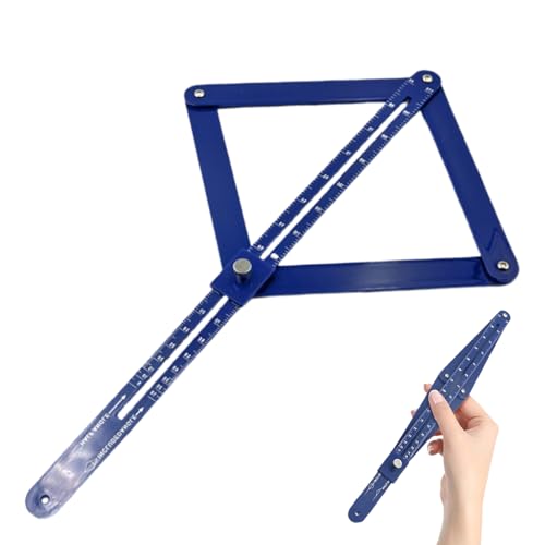 Corner Angle Finder Tool, Miter Saw Protractor with Scale, Miter Angle Finder, Digital Angle Scale (Blue) Blue