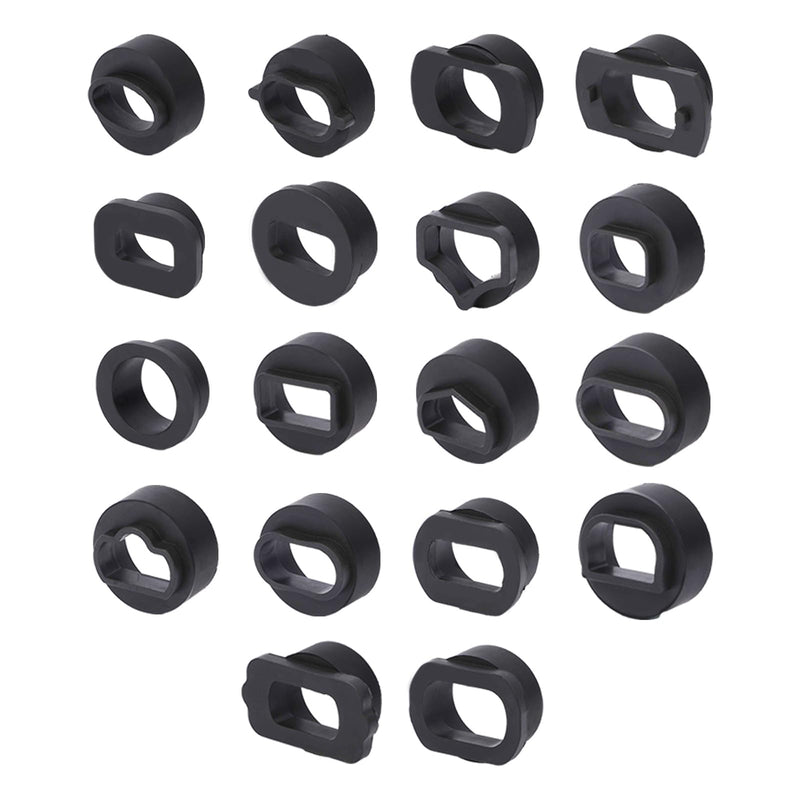 18PCS Walnut Blaster Adapter for HTS558 Walnut Sand DE-Carbon Cleaner, Automotive Walnut Blaster Cleaner Adapter