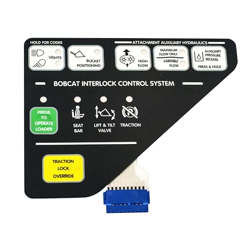 6675982 Left Instrument Panel Compatible with Bobcat 6689754 and 6672346