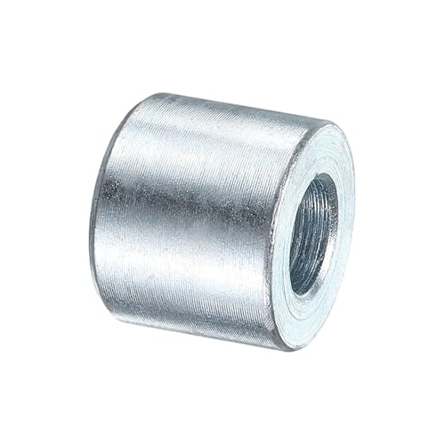 uxcell 25 Pcs Galvanized Steel Spacer 3/8" Bore x 3/4" OD x 5/8" Length, Unthreaded Standoff Bushing Plain Finish, Round Metal Spacer Fits M12 Screws Bolts 3/8"ID x 3/4"OD x 5/8"Length