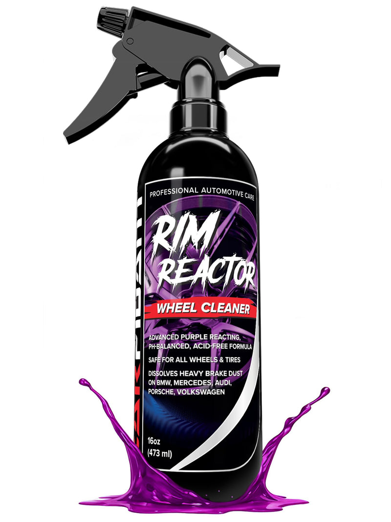 Carfidant Rim Reactor Wheel & Rim Cleaner Spray – Removes Brake Dust & Grime - Thick Gel, Dilutable - pH Neutral, Non-Acidic Tire Cleaner - Safe for Chrome, Black, Painted & Alloy Wheels - 16 fl oz 16 Fl Oz (Pack of 1)
