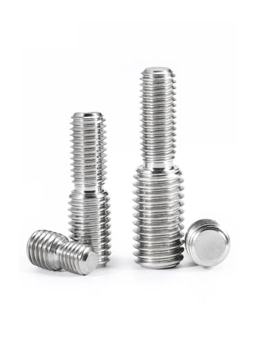 304 Transfer Screw Stainless Steel Thread Adapter Male to Male M3 M4 M5 M6 M8 M10 M12 M14 M16 to M20 Double Head Transfer Screw Bolt (M5x10-M8x10,4) M5x10-M8x10 4