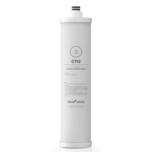 Ecoviva CTO Filter For RO800G/RO1000G Under Sink Water Filter System