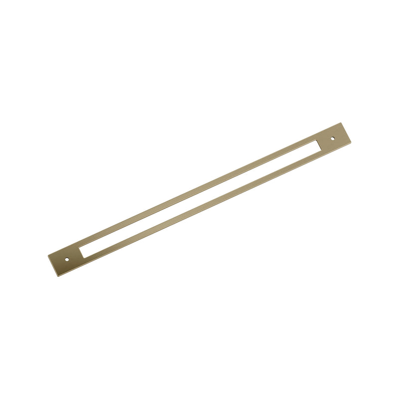 Amerock Medora 18 inch (457 mm) Center-to-Center Rectangle Golden Champagne Cabinet Pull Backplate, BP37790BBZ