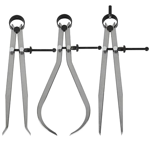 8" Inch Spring Caliper Set of 3 Pieces 200mm - Inside Outside & Divider Set