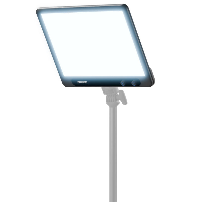 Amaran Verge, Edge-Lit LED Panel Light for Desktop Creators, 26W Bi-Color Soft Lighting 2,700K–6,500K, Front Knob & App Control, USB-C PD, Silent - Ideal for Streaming, Gaming & Vlogging, Charcoal