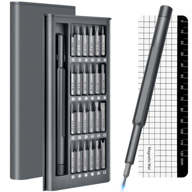 Christmas Stocking Stuffers for Men: 25-in-1 Mini Precision Screwdriver Set Small Bit Tool Set Gifts for Men Adults,Magnetic Torque Repair Tool Kit for Electronics Macbook Watch Eyeglass Ring Doorbell