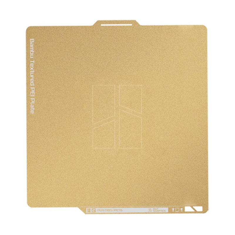 Bamboo Original Textured PEI Build Plate Double Sides Spring Steel Platform for Bambulab 3D Printer P1/P1P/P1S/X1/X1C/A1