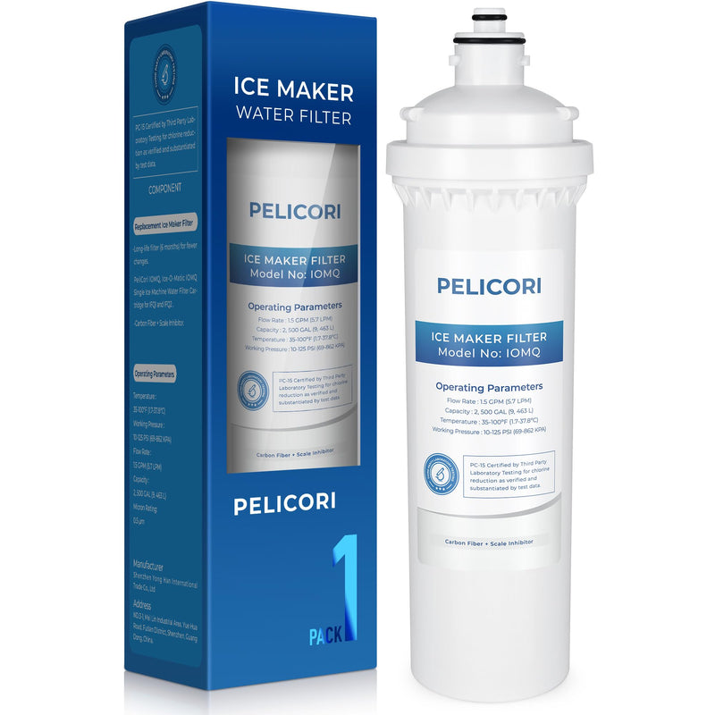 IOMQ Ice Machine Water Filter Cartridge, Compatible with Ice-O-Matic IFQ Series IFQ1, IFQ2 Water Filtration Systems, 1 Pack