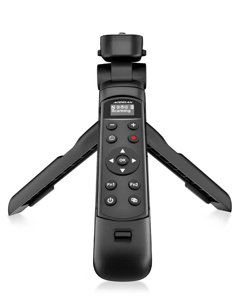 for Nikon Tripod with Rechargeable Remote Control - Aodelan Wireless Shooting Grip with OLED Screen Mini Tripod for Vlogging for Nikon Z6III,Z30,Z50,Z50II,Zfc,Zf,Z6II,Z7II,Z5,Coolpix A1000,B600,P1000