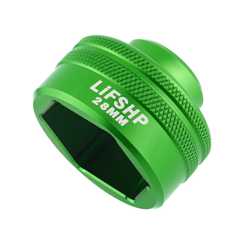28MM Oil Filter Socket,Cummins tools 3/8" Drive For Dodge Ram 6.7L Cummins Other Vehicles Oil/Fuel Filter Removal Tool-Green 28MM Green