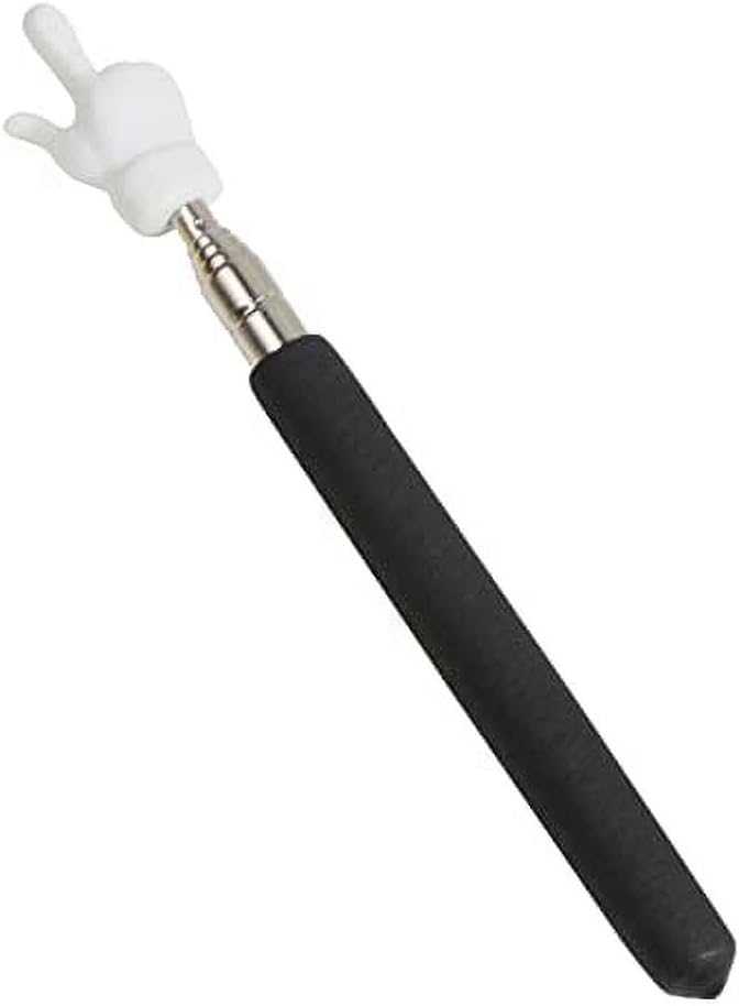 Black Telescopic Teachers Pointer,Metal Hand Retractable Pointer Extended Length,Stick for Classroom Handheld Presenter Whiteboard Pointer Presentation Products Office Presentation Pointers(21.6 Inch)