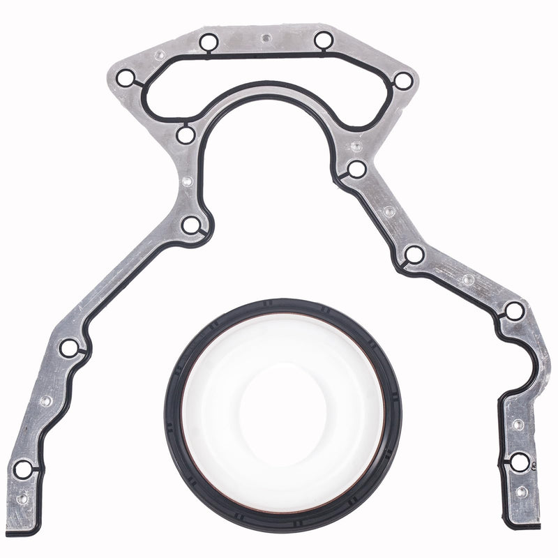BS40640 Rear Main Seal Kit for Chevy Silverado 1500 1997-2016 GM LS Engines 4.8L 5.3L 5.7L 6.0L 6.2L - Replacement Crankshaft Seal & Metal Gasket Set, Fits Tahoe, Suburban