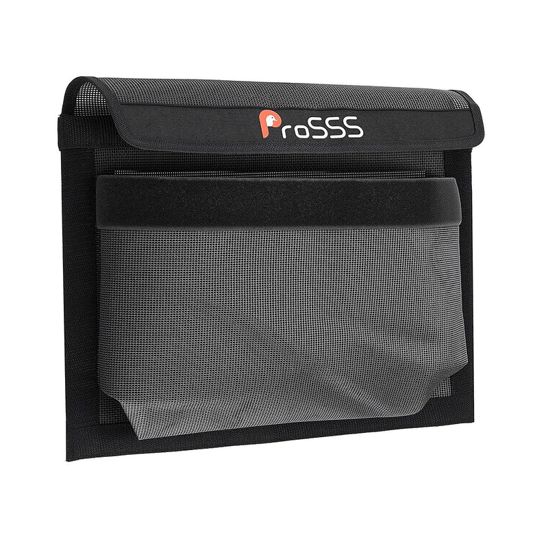 Boat Storage Mesh Bag with Secure Closure Flap - 13.7" x 9.8" - Upgraded Leak-Proof Design/Adhesive Backing/Perfect Boat Organizer-Boat Accessories-Keeps Contents Secure in Rough Waters 1