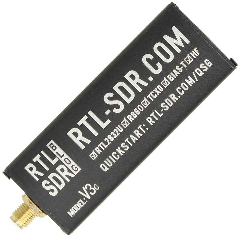 RTL-SDR Blog V3 R860 RTL2832U 1PPM TCXO SMA Software Defined Radio (Dongle Only) (Black) (USB-C)