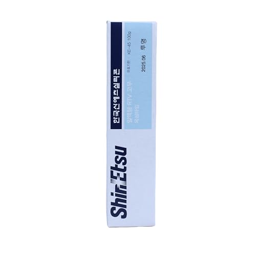 Shin-ETSU KE-45-W Industrial Grade White Adhesive Sealant 100g | High-Strength, Flexible, Weather-Resistant, Non-Corrosive, Durable Bonding Compound for Electronic & Industrial Use
