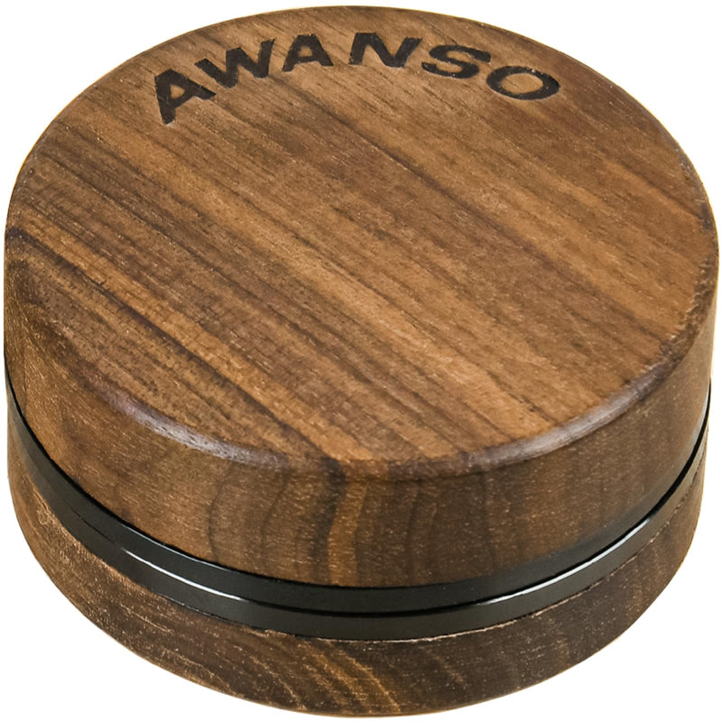 2-Piece Grinder, 2.5" Walnut Wood and Aluminum Grinder for Kitchen Brown 2.5"
