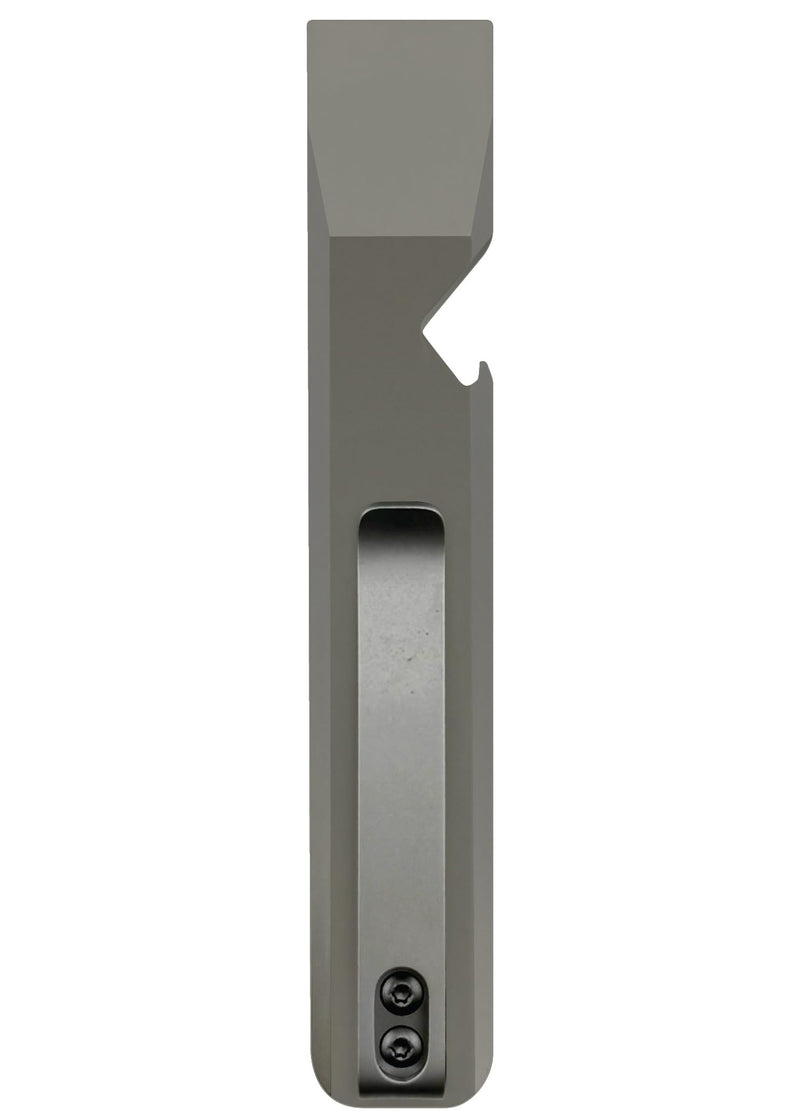 DAILYCARRYCO. SlimPry 2.0 Ultimate Slim Mini Everyday Carry PryBar Simple Keychain Carry Pry Tool Lightweight Sleek KeyChain Bead Blasted Titanium