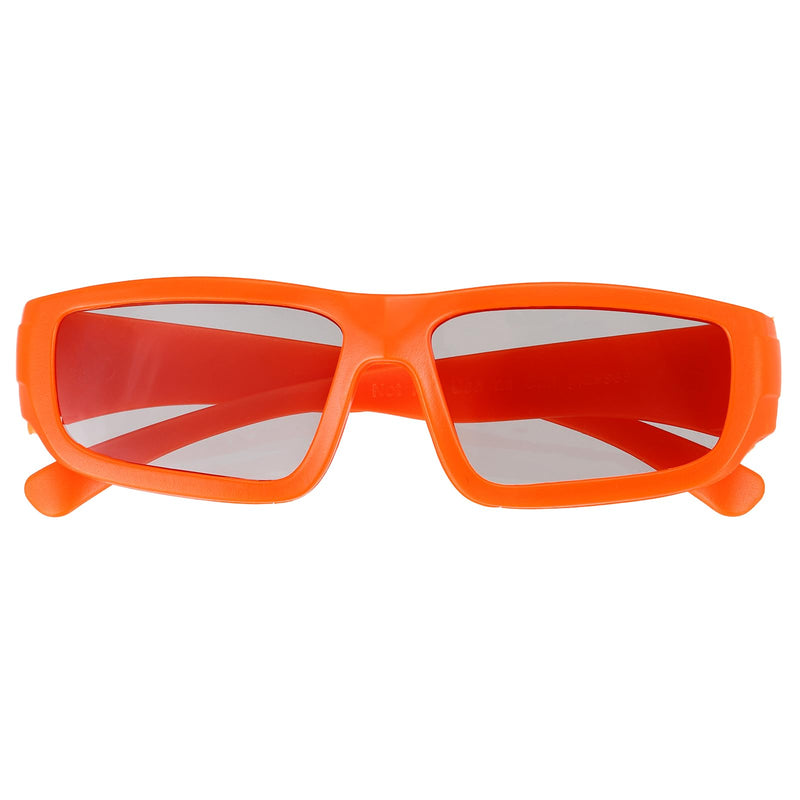 MECCANIXITY Polarized 3D Viewing Glasses, Passive Circular 3D Glasses for Anaglyph Movie Cinema Game TV Photo Projector Orange 1