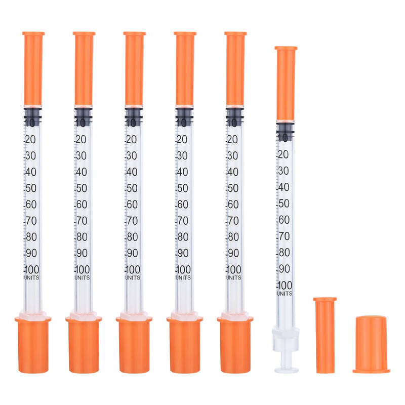 1ml/cc Syringe U-100 32G 5/16 Inch(8mm) Scientific Lab Syringe， Individually Wrapped Pack of 100 1ml-32G-5/16" 100.0