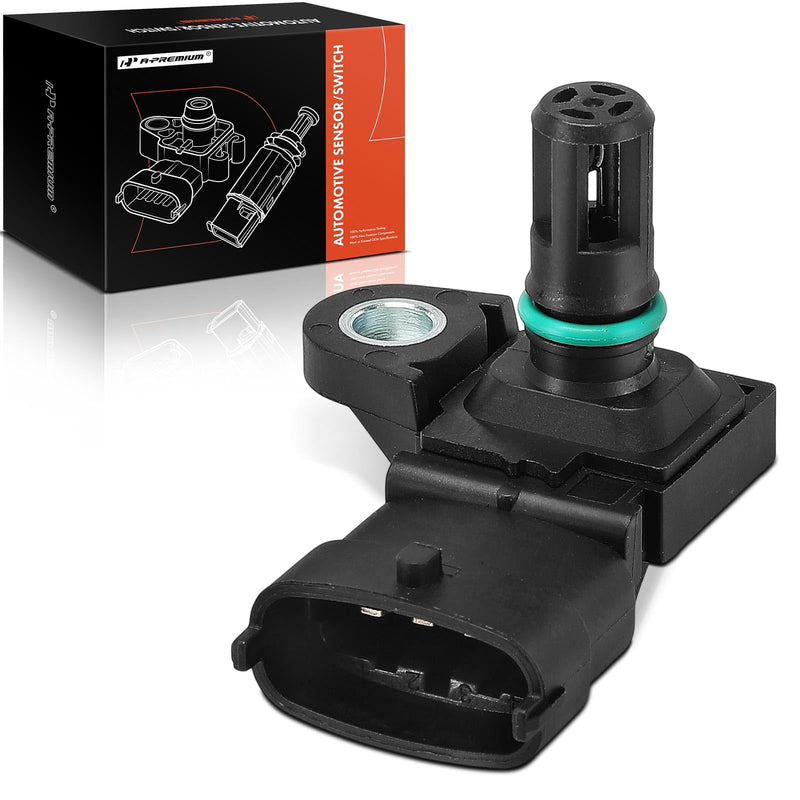 A-Premium Manifold Pressure (MAP) Sensor Replacement for Volvo FH/FM/FMX/NH 2009-2016 Bus 2009-2013 Truck D11/D13