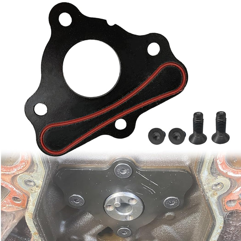 LS Camshaft Retainer Plate Gasket Bolt Kit for GM LS1 LS2 LS3 4.8L 5.3L 6.0L 6.2L Vortec Corvette Gen III IV V Engines, for Chevrolet GMC LS Cam Thrust Retaining Plate, Replace 12589016 11561455