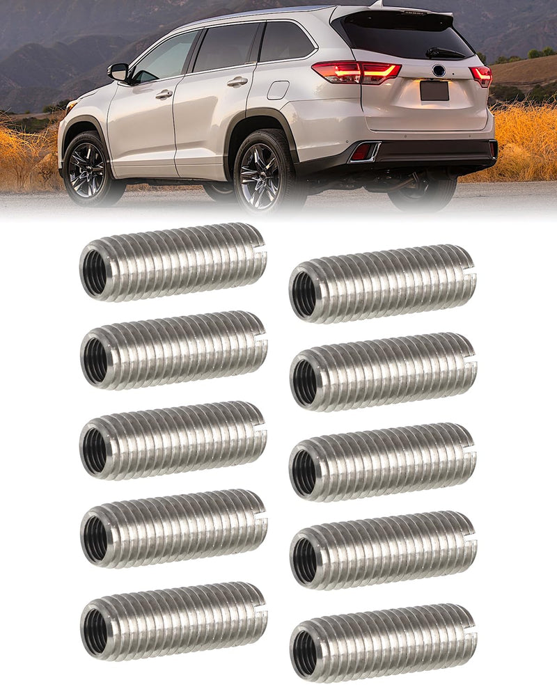 Upgrade 10PCS Head Bolt Thread Inserts Kit M11 X 1.5 for Toyota Camry 2002-2013, Solara 2002 2003 2004 2005, RAV4 2004 2005, Highlander 2001-2013 2AZFE Stainless Steel