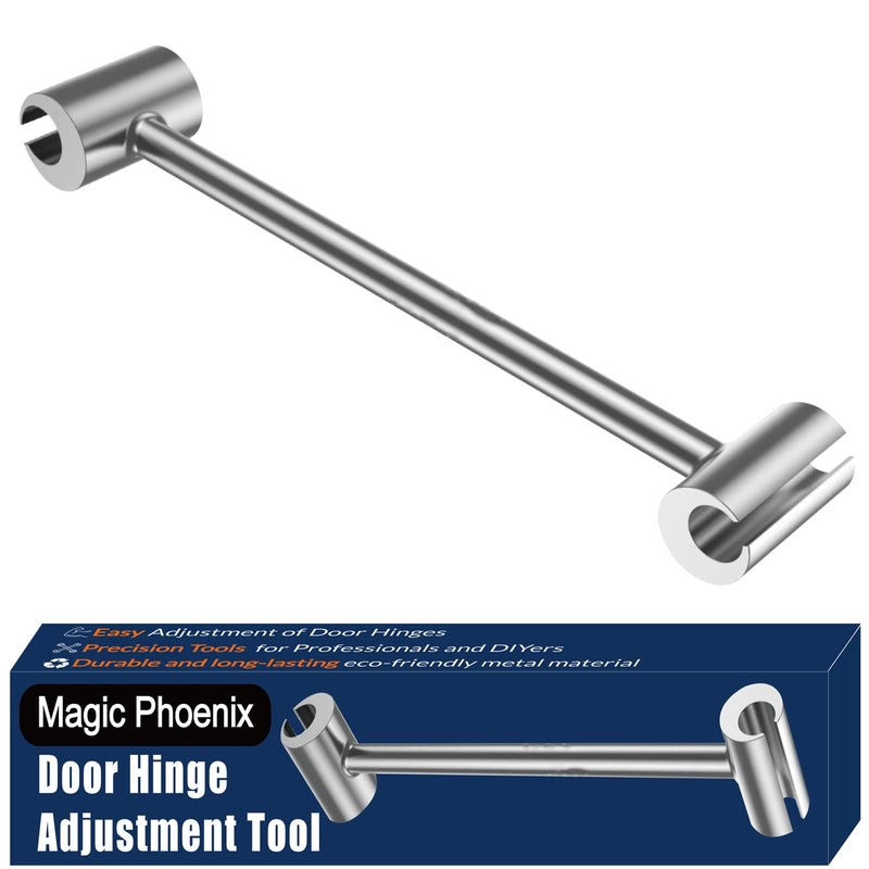 Hinges Gap Adjusting Wrench, Door Hinge Repair Tool, Upgraded Steel Double-ended Door Hinge Repair Wrench, Heavy-duty Door Hinge Adjustment Tool for Standard Round Bolts (0.315-0.75in) 0.315-0.75in