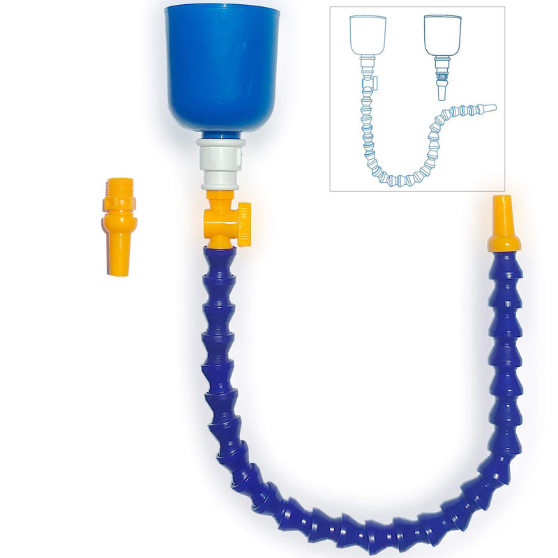 27" Bendable Transmission Funnel with Filter and Switch, Multi-Purpose Funnel is Suitable for All Automotive Oil,Transmission Oil and Other Liquids. Blue 25