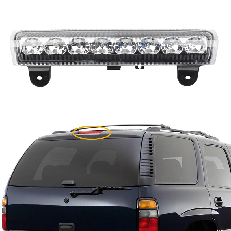 Dasbecan LED 3rd High Mount Brake Light White Carge Light Compatible with 2000-2006 Chevrolet Suburban 1500/2500 Tahoe GMC Yukon 1500/2500 Replaces# 15170955 923-203 GM2890107