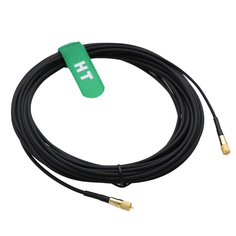 Microdot 10-32 UNF Male Cable for Ultrasonic Flaw Detector Probe, Acceleration Vibration Transducer Acoustic Test Accelerometer Sensor 5M